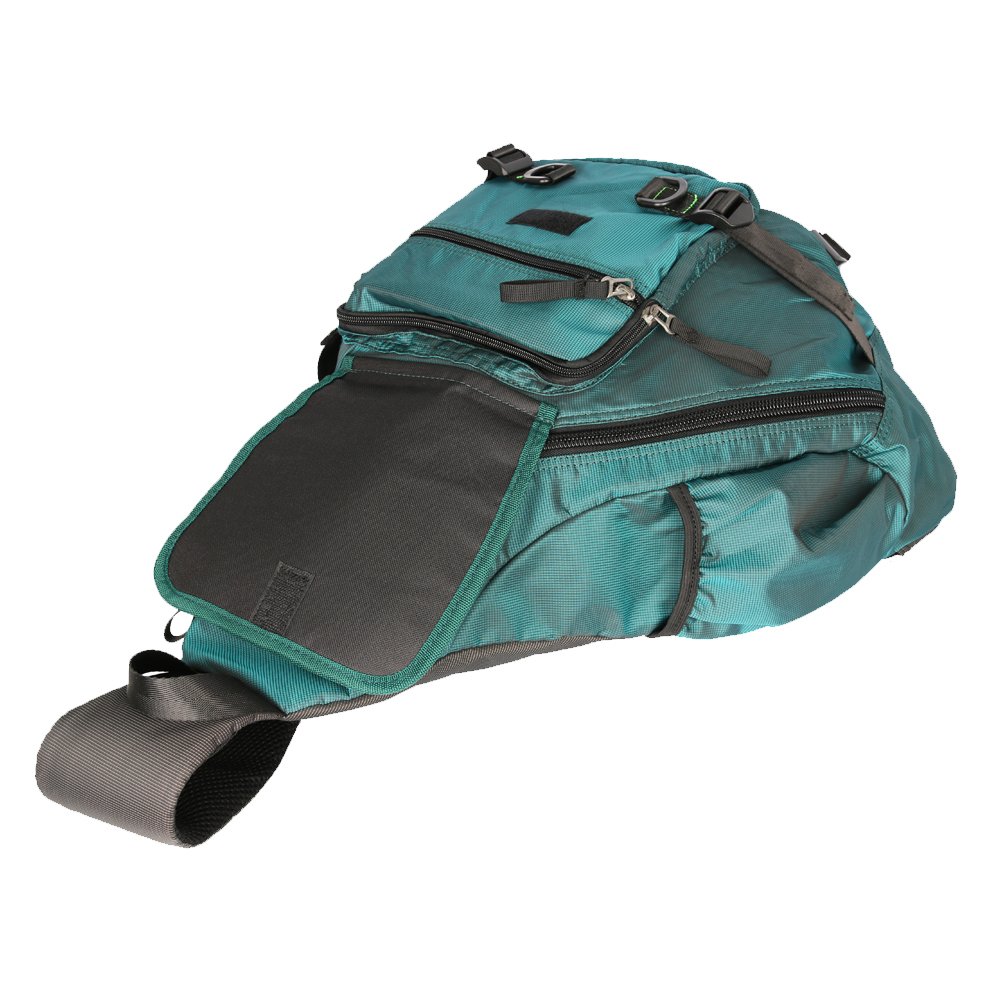 Large Sling Bag for Laptop - Crossbody Messenger Backpack with Shoulder Strap, Travel Rucksack for Men & Women (Dark Green) - Perfect for Commuting, Work, Gym & Outdoor Adventures