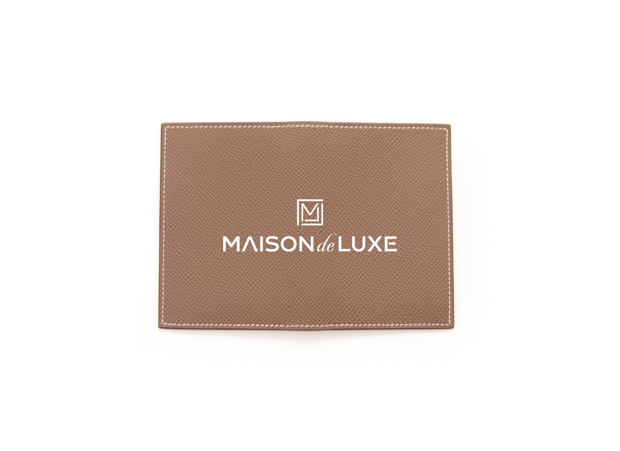 Hermes MC2 Euclide Card Holder in Etoupe - Premium Leather Wallet for Men & Women | Perfect for Everyday Use, Travel & Business