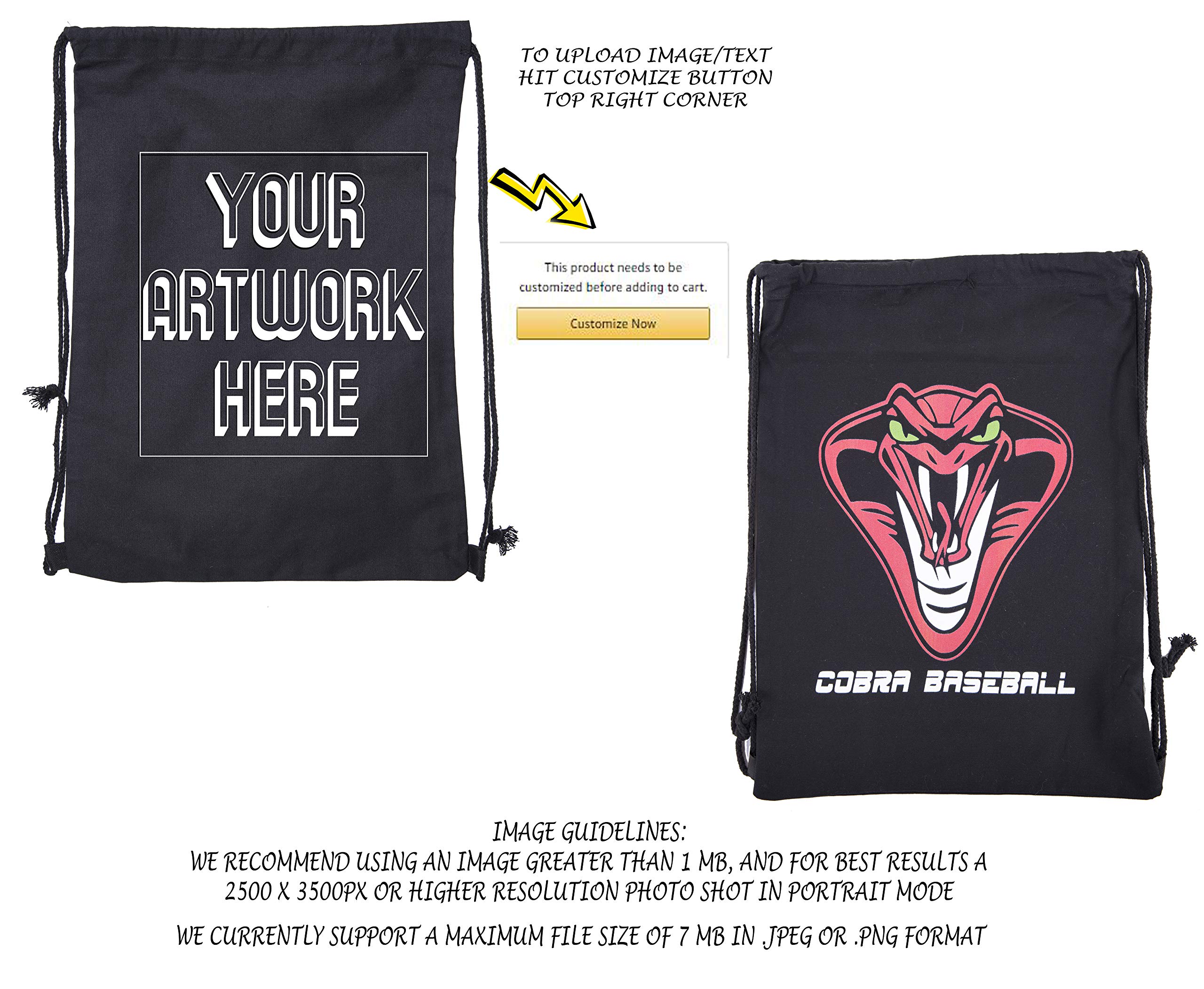 Custom Golf Team Backpacks - Personalized Sports Drawstring Bags for Men & Women - Perfect for Golf Tournaments, Team Sports & Outdoor Activities