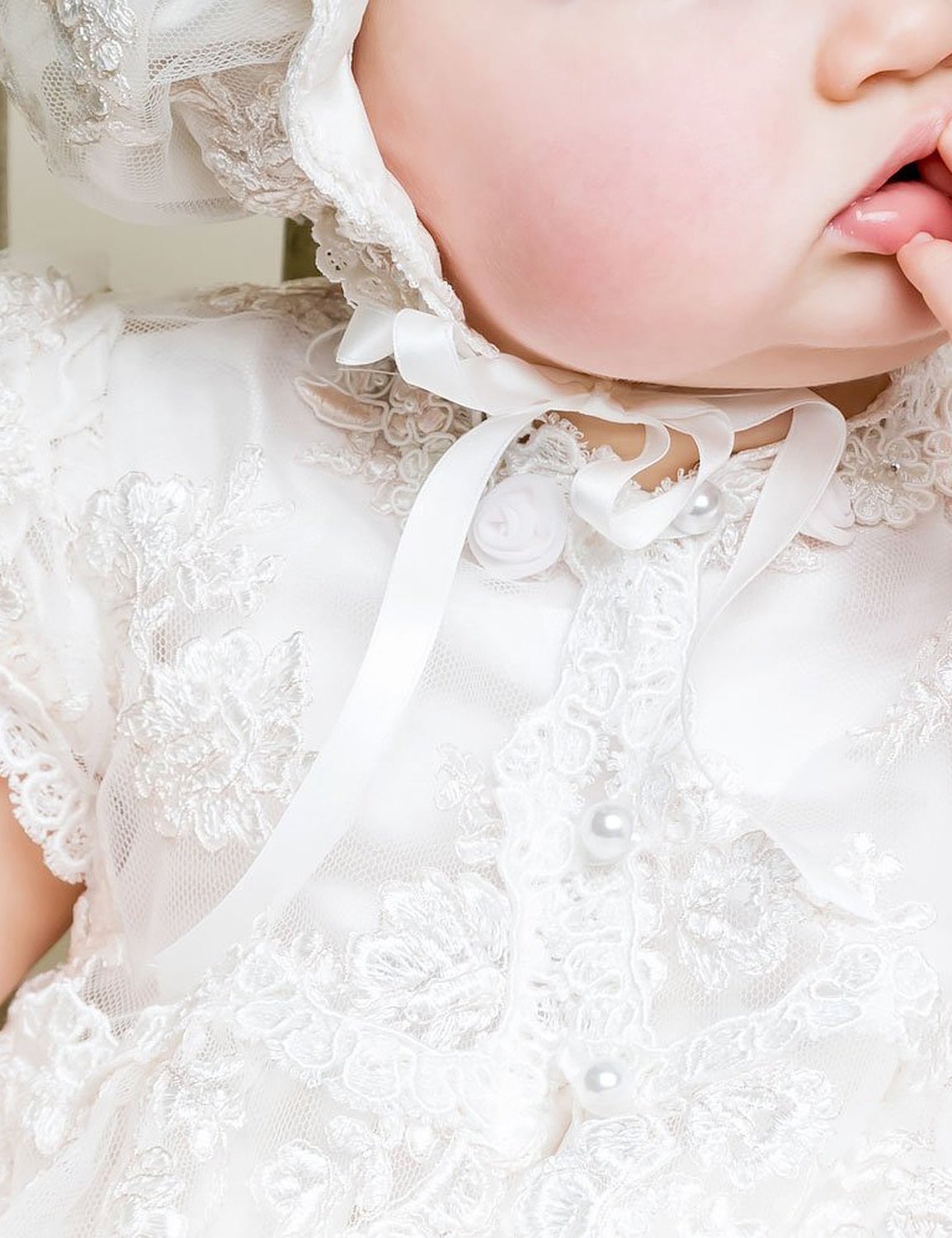 Premium Long Christening Dresses for Baby Girls 0-24 Months | Elegant Baptism Gowns with Matching Bonnet | Perfect for Christenings, Baptisms & Special Occasions