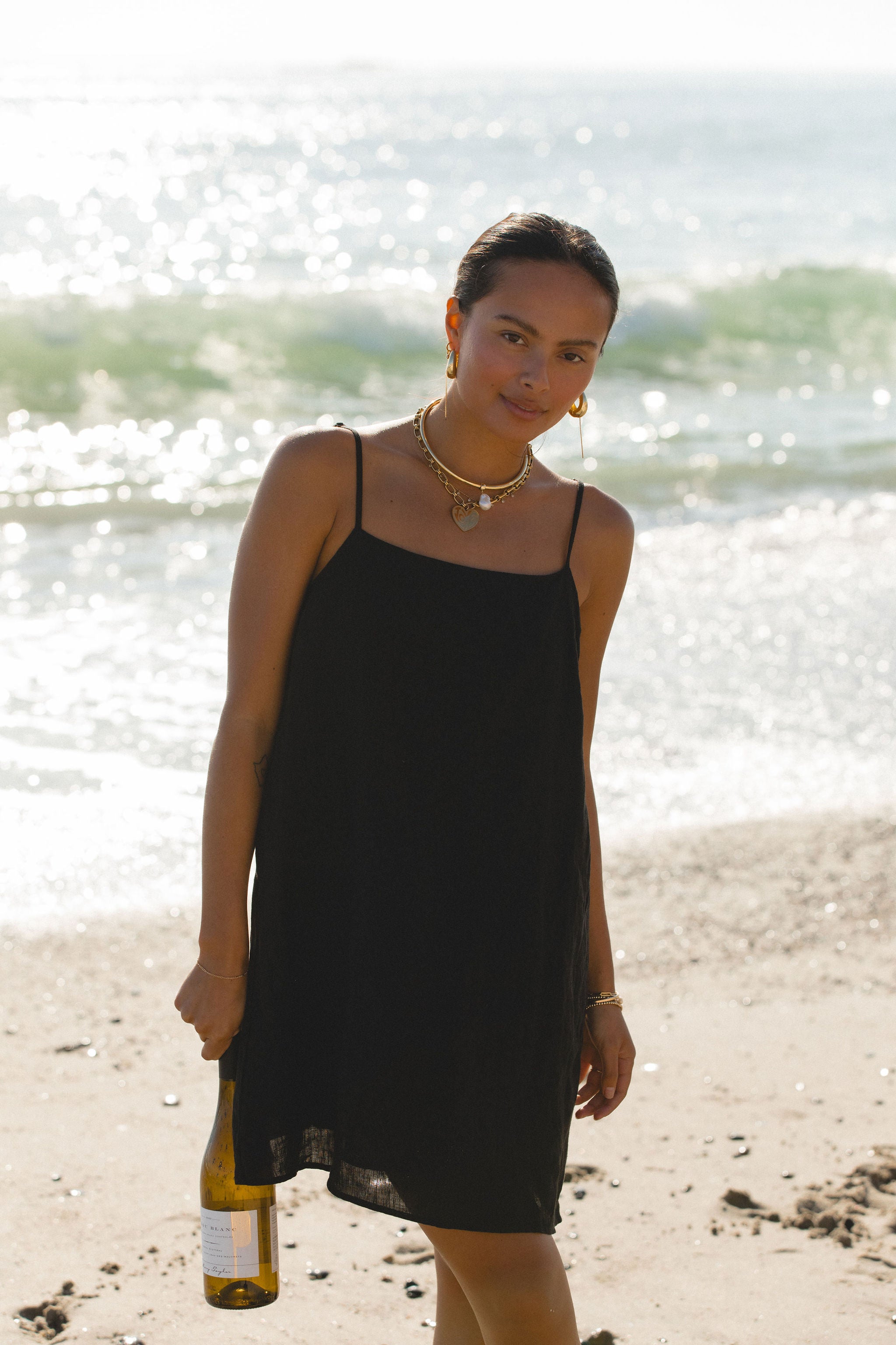 Sicily Linen Mini Dress for Women - Breathable Summer Sundress with Pockets | Perfect for Beach Vacation, Date Night & Casual Outings