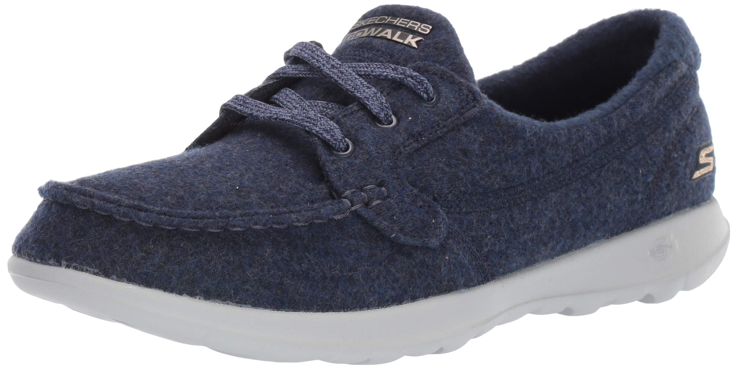 Skechers Women's Go Walk Lite-Lana Boat Shoe - Comfortable Slip-On Walking Shoes for Women, Lightweight & Breathable - Perfect for Travel, Work, and Casual Outings