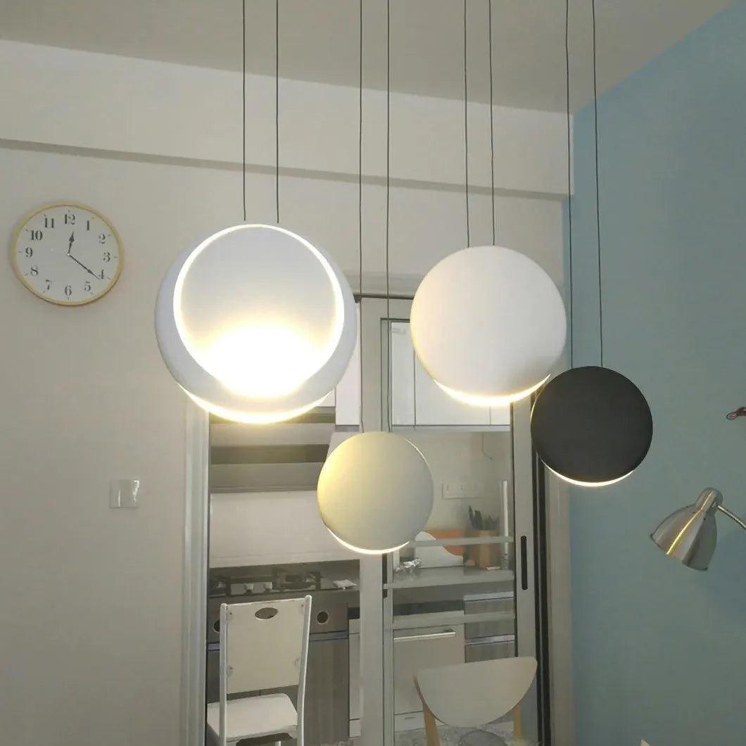 Modern Disc Minimalist LED Pendant Light for Dining Room - Perfect for Kitchen Island, Breakfast Nook & Contemporary Home Decor