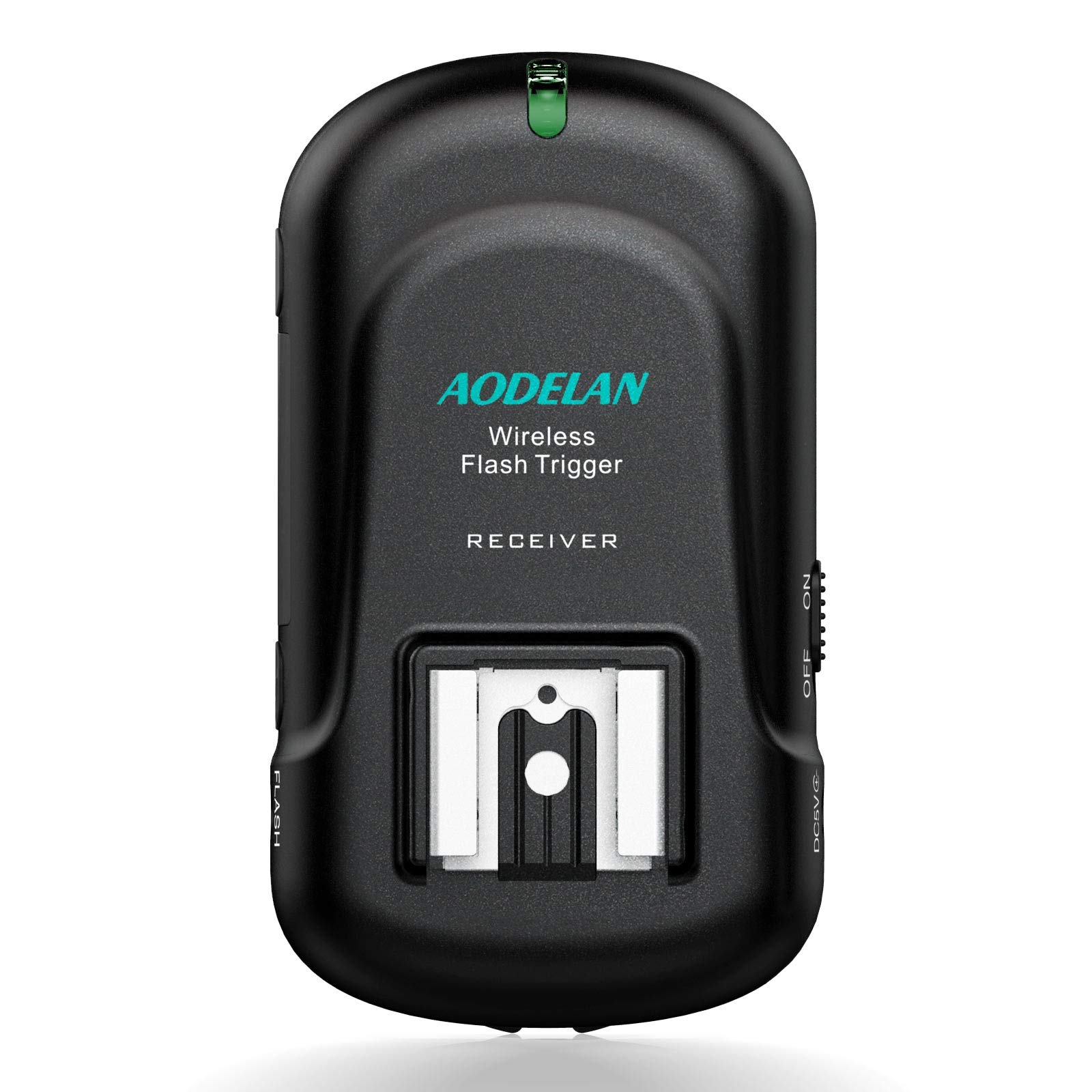 AODELAN Wireless Flash Trigger Receiver - Universal Hot Shoe Compatible with Canon Nikon Olympus Panasonic Pentax Fuji Samsung Sony (Except Sony Flashes) - Perfect for Studio Photography, Wedding Events & Outdoor Shooting