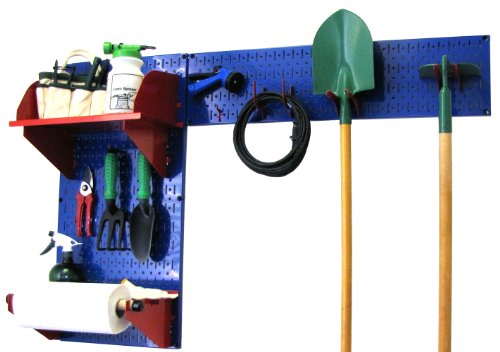 Blue Pegboard Red Accessories