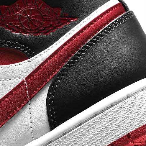 Air Jordan 1 Mid Gym Red Basketball Shoes - Men's High-Top Sneakers for Streetwear & Casual Wear | Perfect for Basketball, Gym & Everyday Fashion