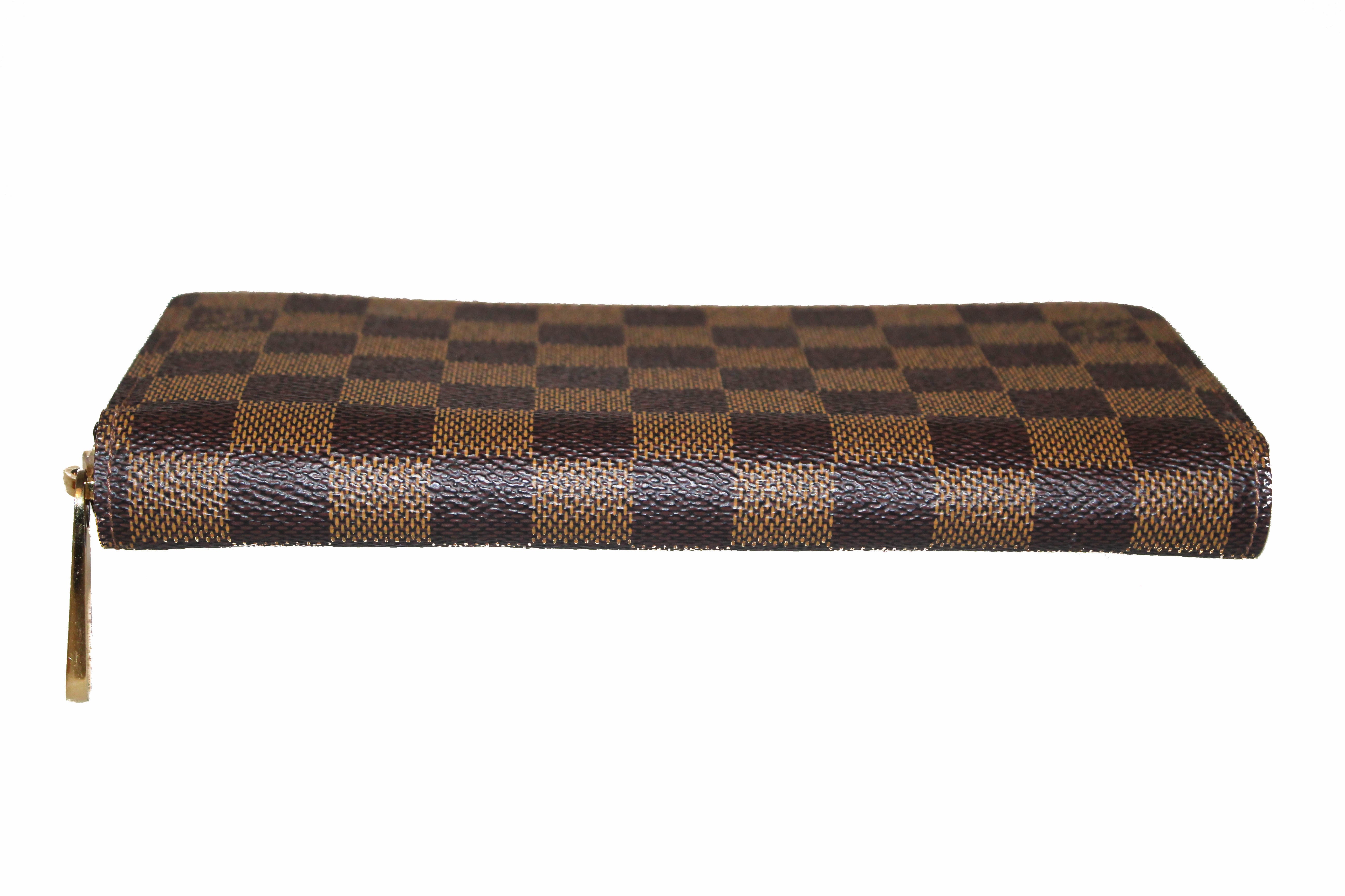 Authentic Louis Vuitton Damier Ebene Zippy Wallet for Women & Men - Luxury Leather Card Holder with Multiple Card Slots & Coin Pocket - Perfect for Travel, Business & Everyday Use