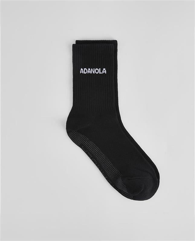 Non-Slip Pilates Grip Socks for Women & Men - Black - Yoga, Barre, Workout & Home Exercise with Anti-Skid Grip Technology