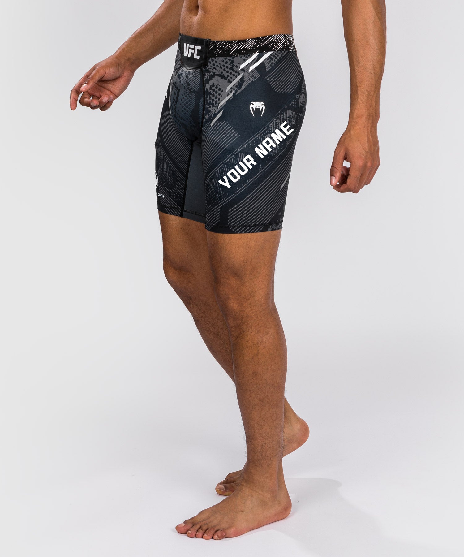 Venum UFC Adrenaline Personalized Authentic Fight Night Men's Vale Tudo MMA Shorts - Black | Premium Training & Competition Gear for MMA Fighters