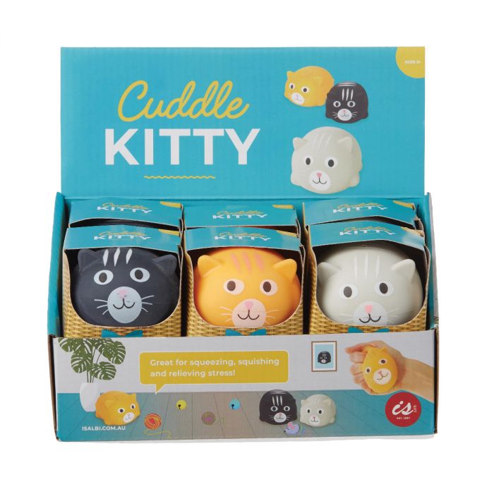 Cute Cuddle Kitty Squishy Sensory Stress Relief Toy for Kids & Adults - Perfect for Anxiety Relief, Fidgeting, and Classroom Focus