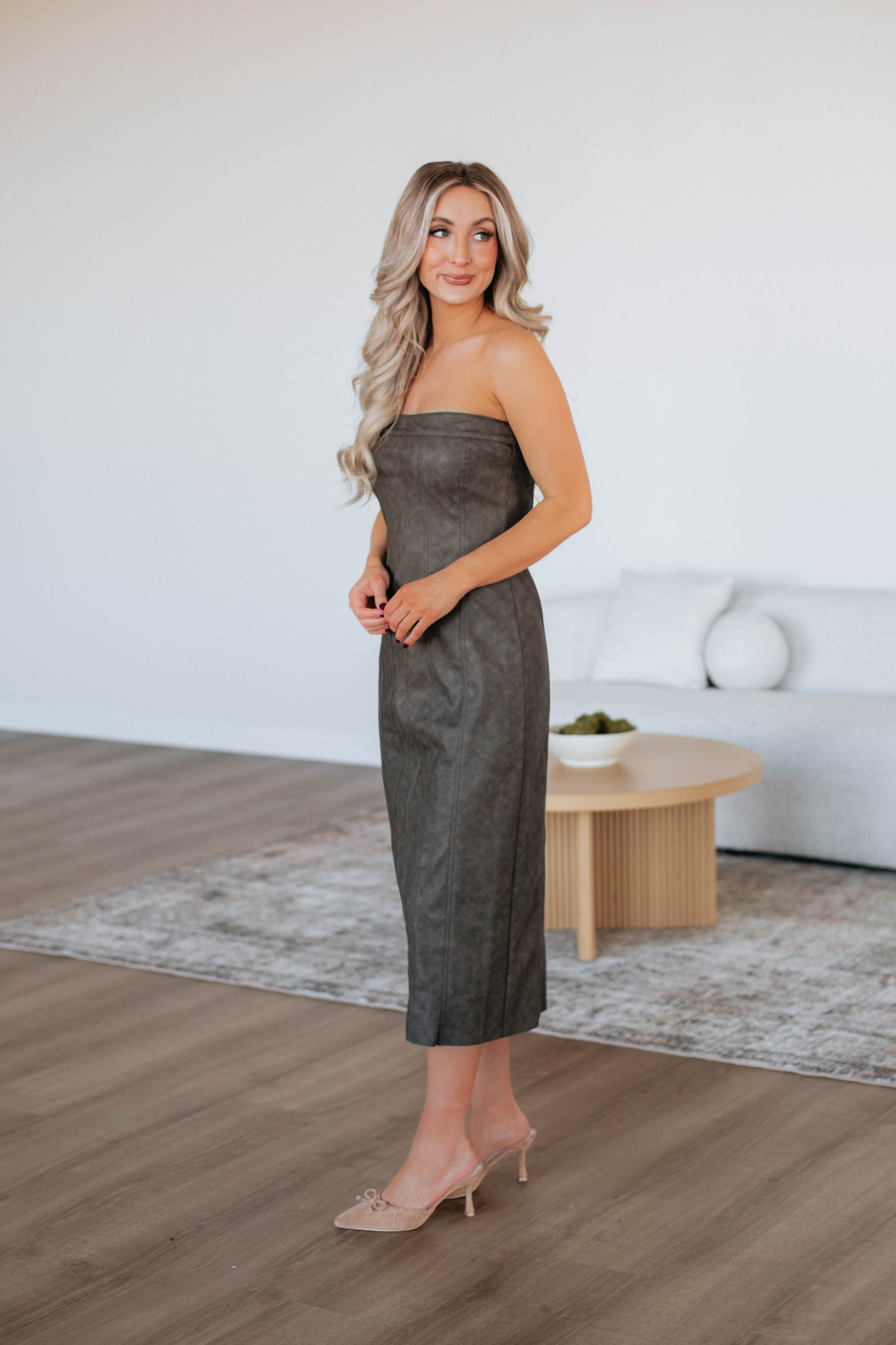 Jacklyn Genuine Leather Dress for Women - Elegant & Stylish Party Wear for Evening Events, Date Nights & Special Occasions