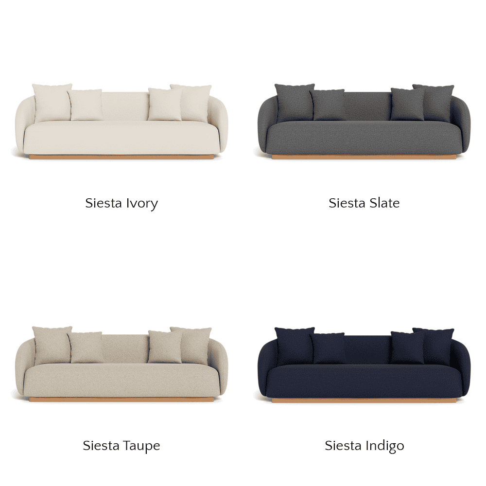 Como Outdoor 3-Seat Patio Sofa Set - Waterproof Wicker Furniture for Garden, Poolside, Deck & Backyard Relaxation