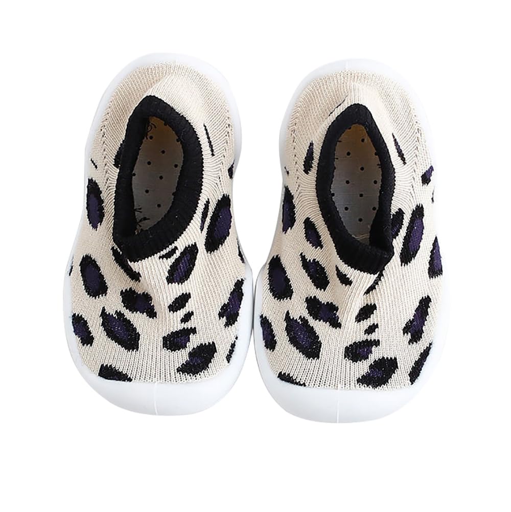 Unisex Baby Slipper Socks with Non-Slip Rubber Sole - Soft Toddler House Shoes for Boys & Girls (Ideal for Indoor Play, Nursery & Crib Use)
