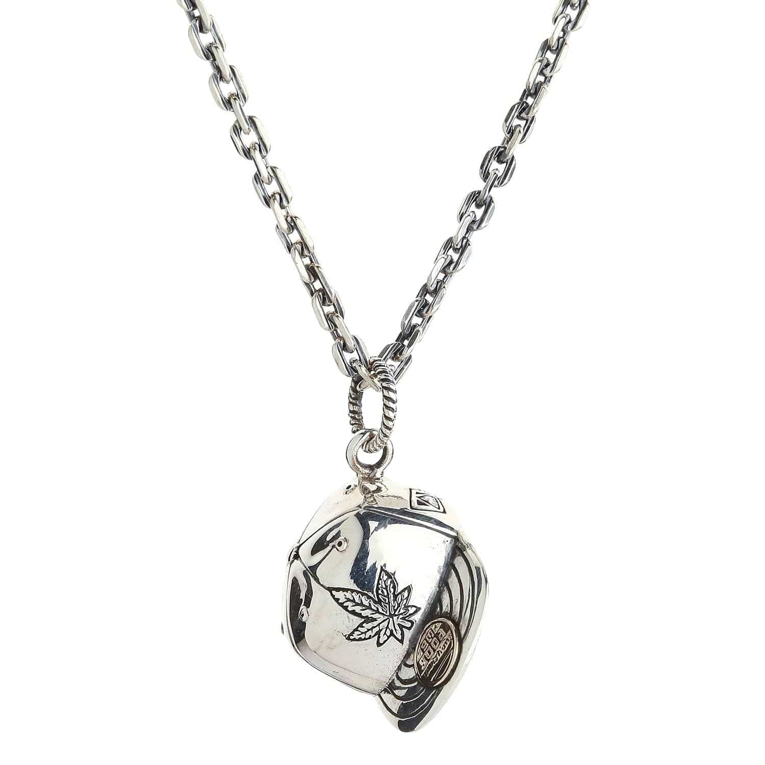 925 Sterling Silver Marijuana Leaf Pendant Necklace - Perfect for 420 Celebrations, Hippie Fashion & Weed Lover Gifts
