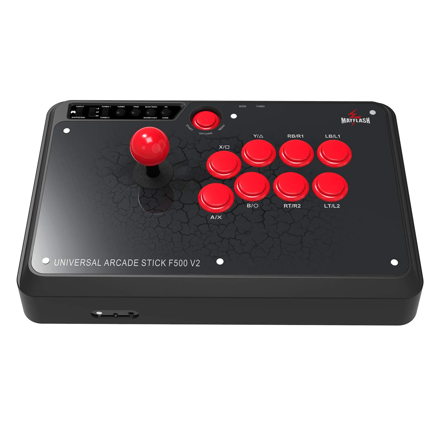 MAYFLASH F500 Universal Arcade Fight Stick for Nintendo Switch, Xbox Series X/S, Xbox One, PS4, PC, Mac, Android - Compatible with Multiple Gaming Consoles & Retro Systems - Perfect for Fighting Games, Retro Gaming & Esports Tournaments