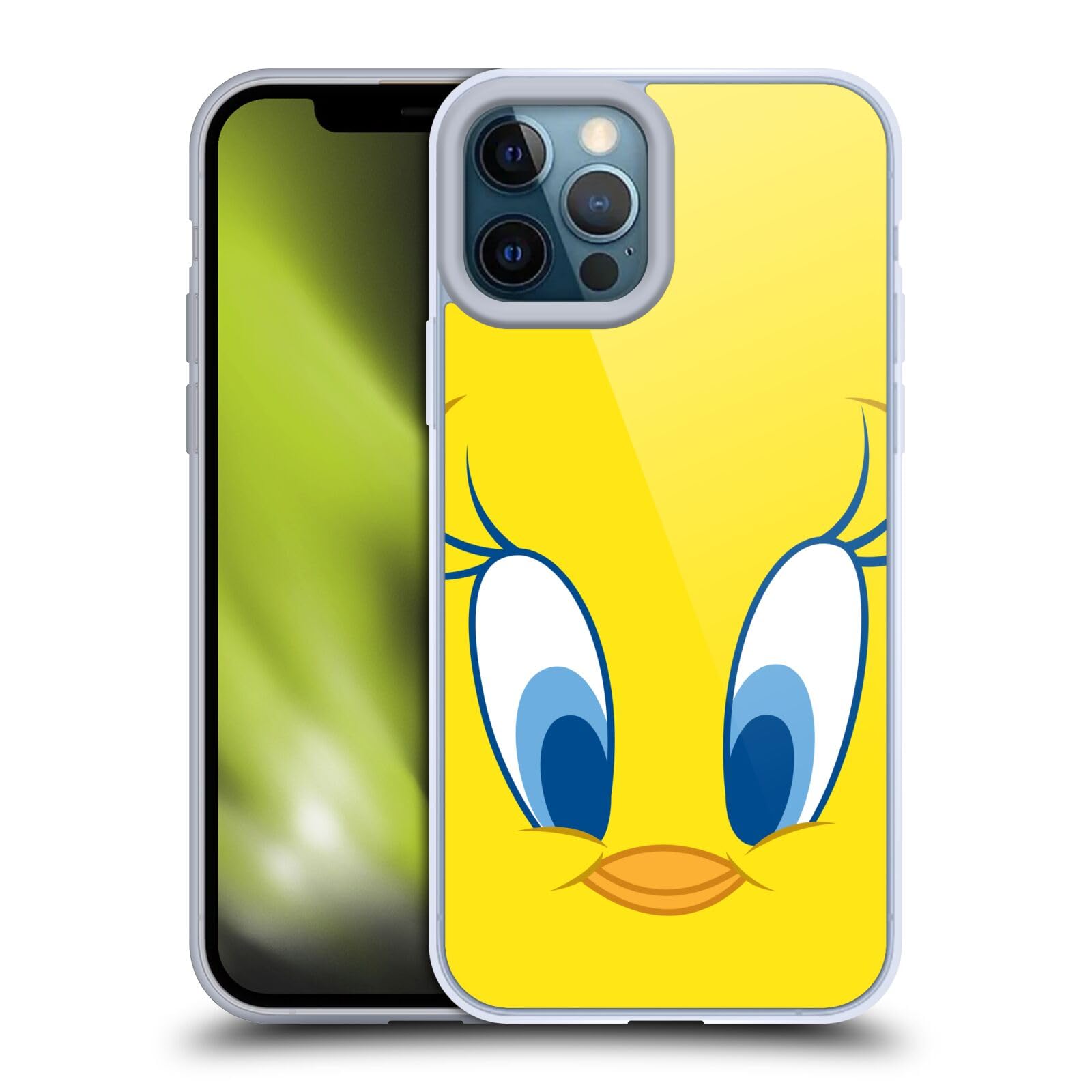 Officially Licensed Looney Tunes Tweety Full Face Soft Gel Case for Apple iPhone 12 Pro Max - Cute Cartoon Character Phone Cover with Shock Absorption - Perfect for Fans, Daily Use & Gift Giving