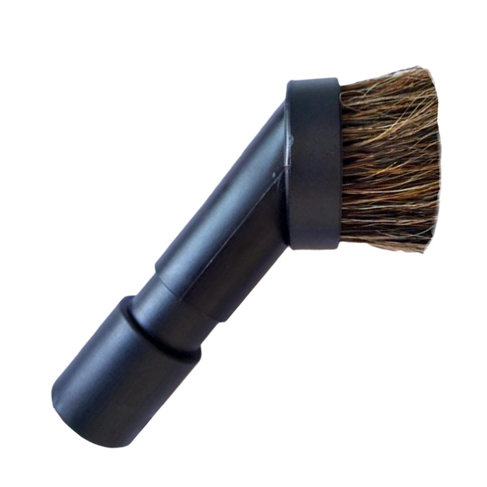 Bothyi Round Dust Brush Vacuum Cleaner Attachment - 25mm Horse Hair Bristles for Hard Floors & Carpets | Perfect for Home Cleaning, Pet Hair Removal & Detailed Dusting