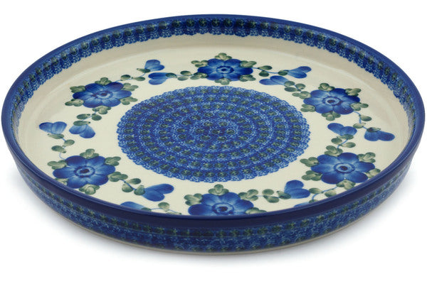 10-Piece Elegant Blue Poppies Cookie Platter Set - Perfect for Tea Parties, Weddings & Holiday Dessert Displays