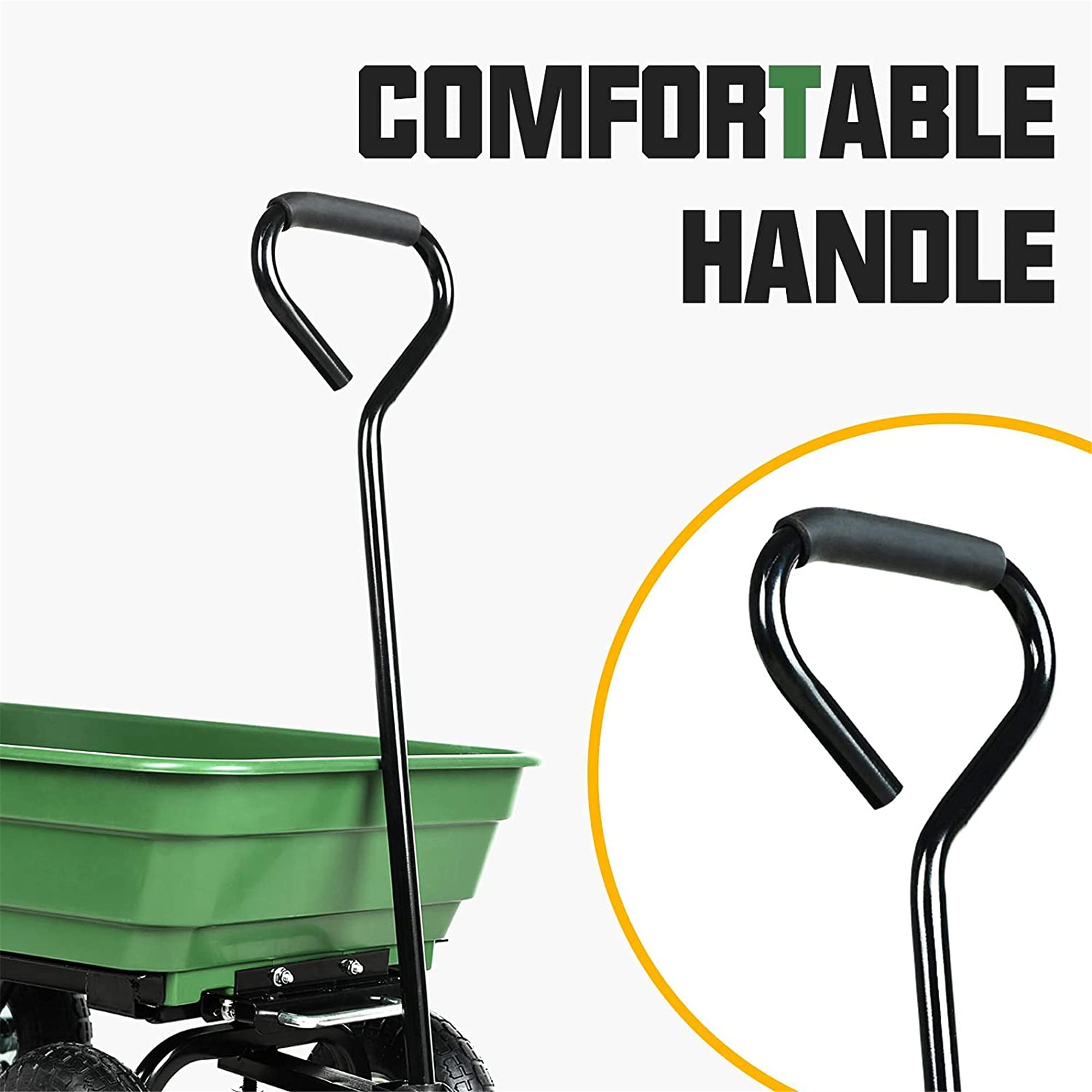 Heavy Duty Garden Utility Cart with 10