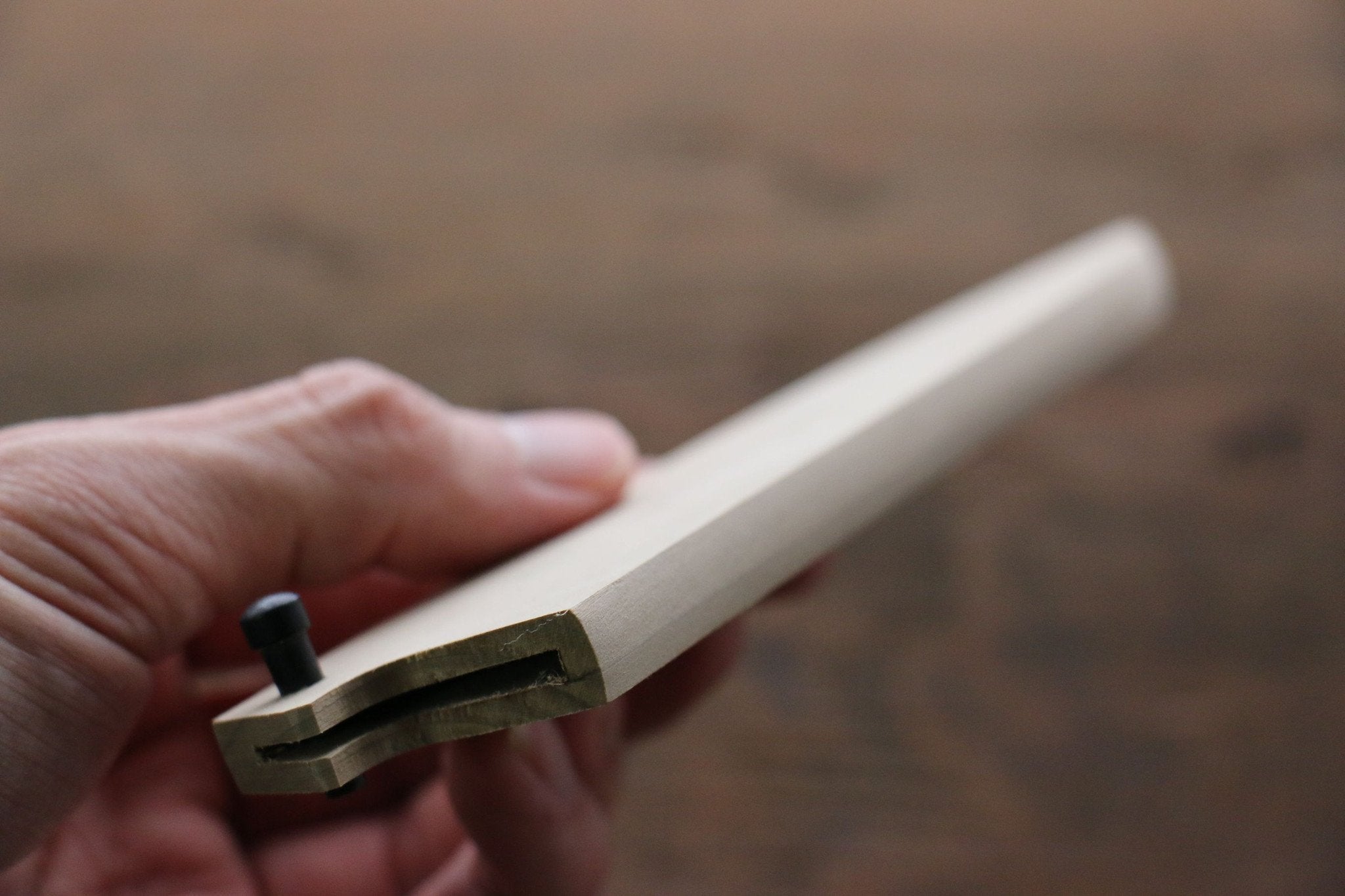 120mm Magnolia Saya Sheath for Petty Knife - Wooden Pin Protection Cover | Perfect for Kitchen Chefs & Japanese Knife Enthusiasts