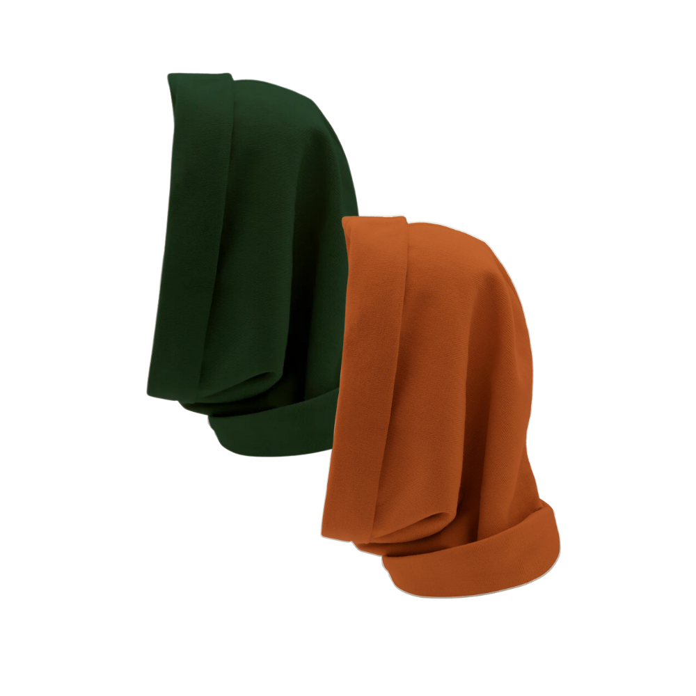 Hairbrella Satin Lined Waterproof Infinity Rain Scarf - 2 Pack Bundle for Women, Fashionable Hair Protection in Rainy Weather | Perfect for Commuting, Outdoor Activities & Bad Hair Days