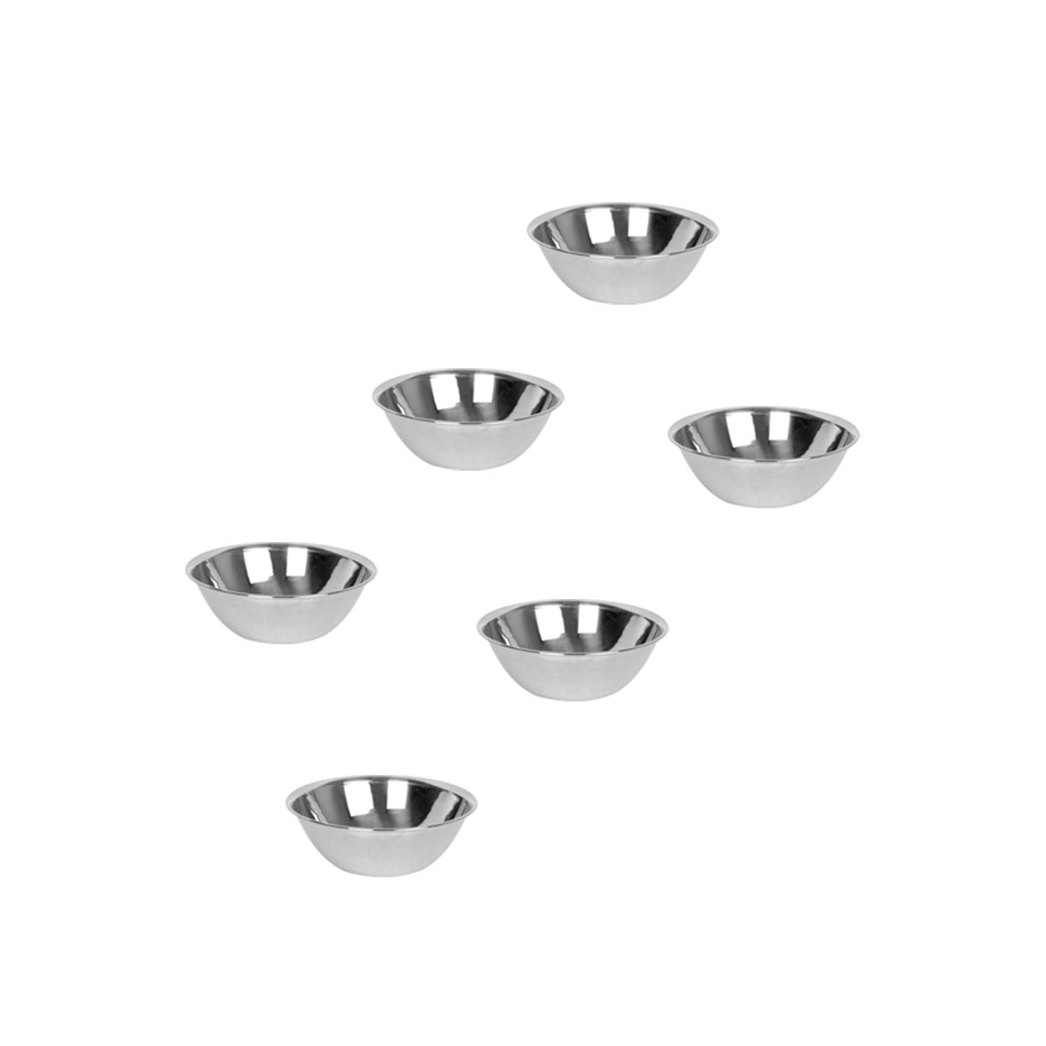 Premium Stainless Steel Mixing Bowls Set of 6 (1.5 Qt) - Professional Grade Metal Mixing Bowls for Baking, Cooking & Food Prep - Ideal for Kitchen, Restaurant & Culinary Use