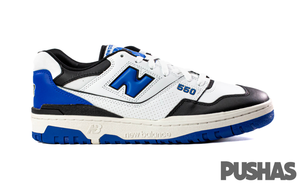 550 'White Royal Black' Sneakers (2021) - Trendy High-Top Basketball Shoes for Men & Women - Perfect for Streetwear, Gym, and Casual Fashion