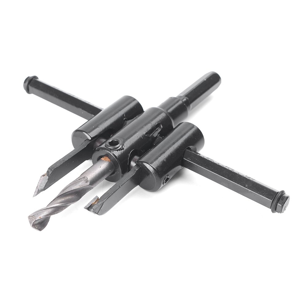 30-120mm Adjustable Circle Hole Cutter Saw Drill Bit Kit - Heavy Duty Metal & Wood Hole Saw for DIY Projects | Perfect for Carpentry, Plumbing & Electrical Work