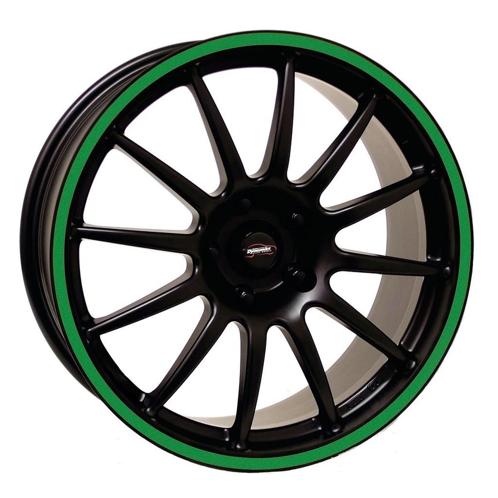CVANU Bike Scooty Wheel Rim Trim Tape Stripes - 10mm Width x 7 Meter Length Green Reflective Decorative Sticker - Compatible with Honda Dio & Other Scooters - Perfect for Customization, Safety & Night Riding Visibility