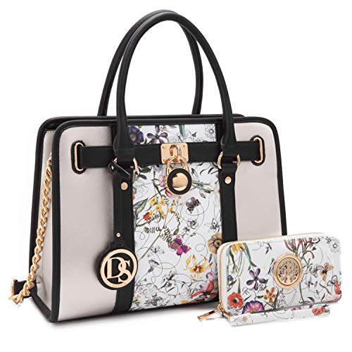 A6 White Floral With Matching Wallet