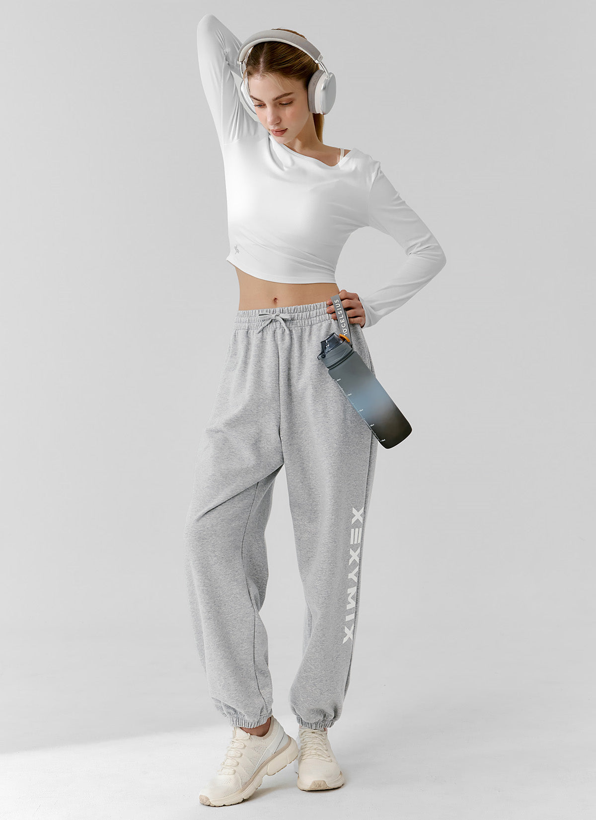 Big Logo Lettering Loose Fit Jogger Pants for Men - Comfortable Casual Sweatpants for Gym, Running, Lounge & Streetwear Fashion