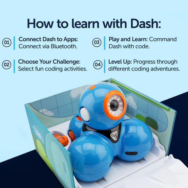 Wonder Workshop Dash - Coding Robot for Kids Ages 6+ | STEM Learning Toy for Programming & Creativity | Perfect for Home, Classroom & Playtime