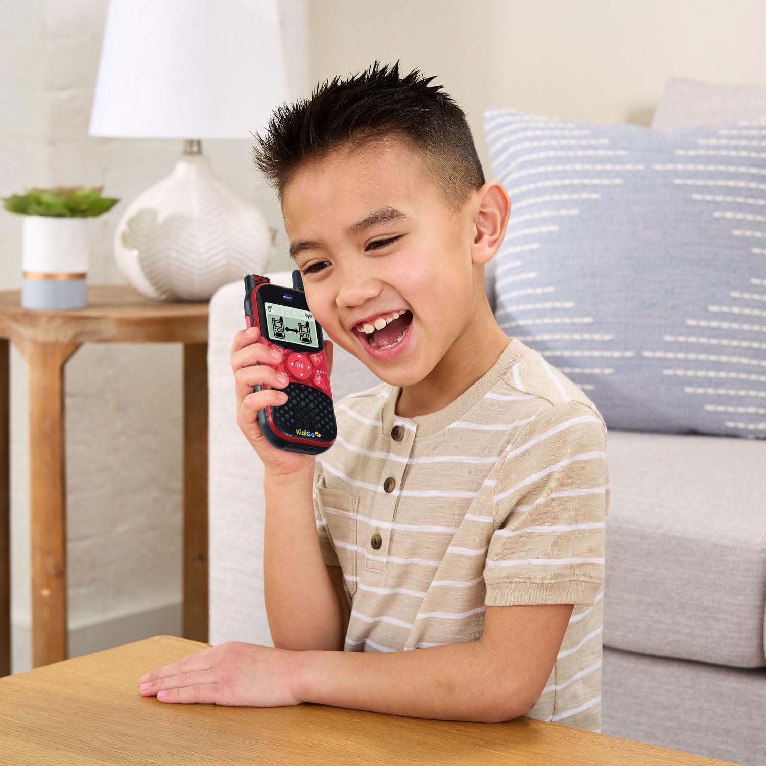 VTech KidiGo Walkie Talkies DX for Kids Ages 4+ | Long Range Children's Walkie Talkie Set with 2 Radios, 3 Channels & Clear Sound | Perfect for Outdoor Adventures, Camping & Backyard Play