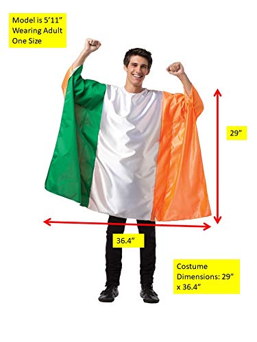 Rasta Imposta Men's Irish Flag Tunic - St. Patrick's Day Costume & Irish Pride Apparel for Parties & Festivals