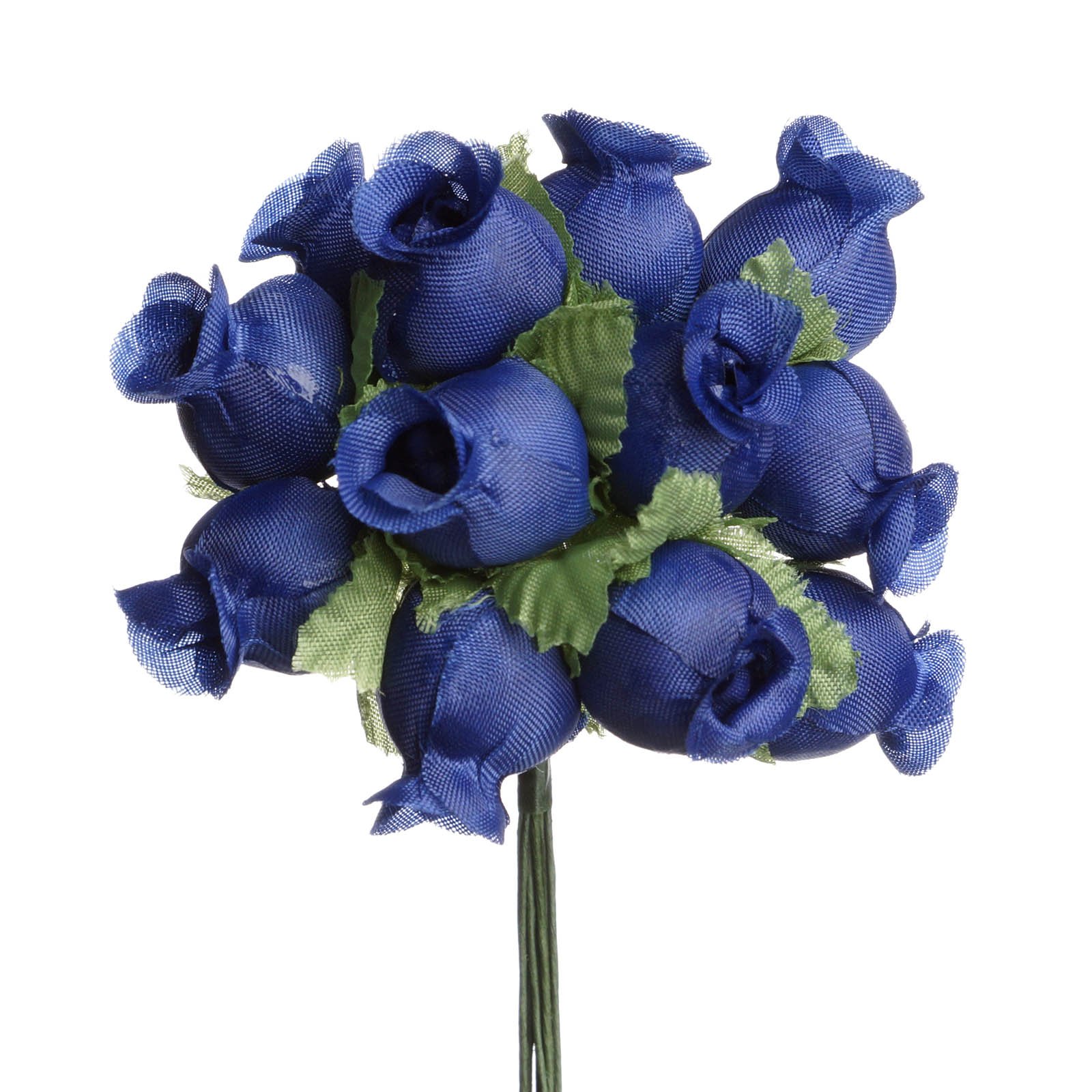 144 Pcs Miniature Silk Rose Flowers for DIY Scrapbooking, Crafts, Bouquets - Royal Blue Handmade Polyester Roses for Valentine's Day, Anniversary, Wedding Decorations & Party Favors - Perfect for Card Making, Gift Wrapping, Home Decor and Event Centerpieces