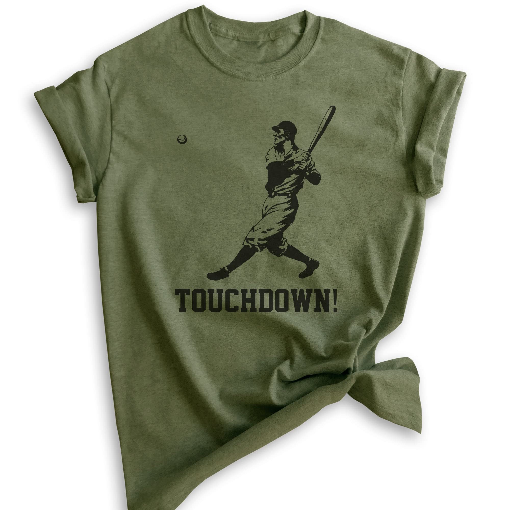 Unisex Touchdown Shirt - Funny Baseball & Football T-Shirt for Men & Women | Ironic Sports Tee for Game Day, Tailgating & Fan Parties