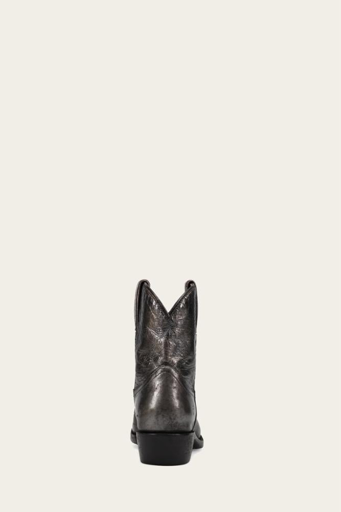 Frye Women's 40573 Silver M Leather Boots - Stylish & Comfortable Ankle Boots for Women | Perfect for Casual Outfits, Work & Fall Fashion