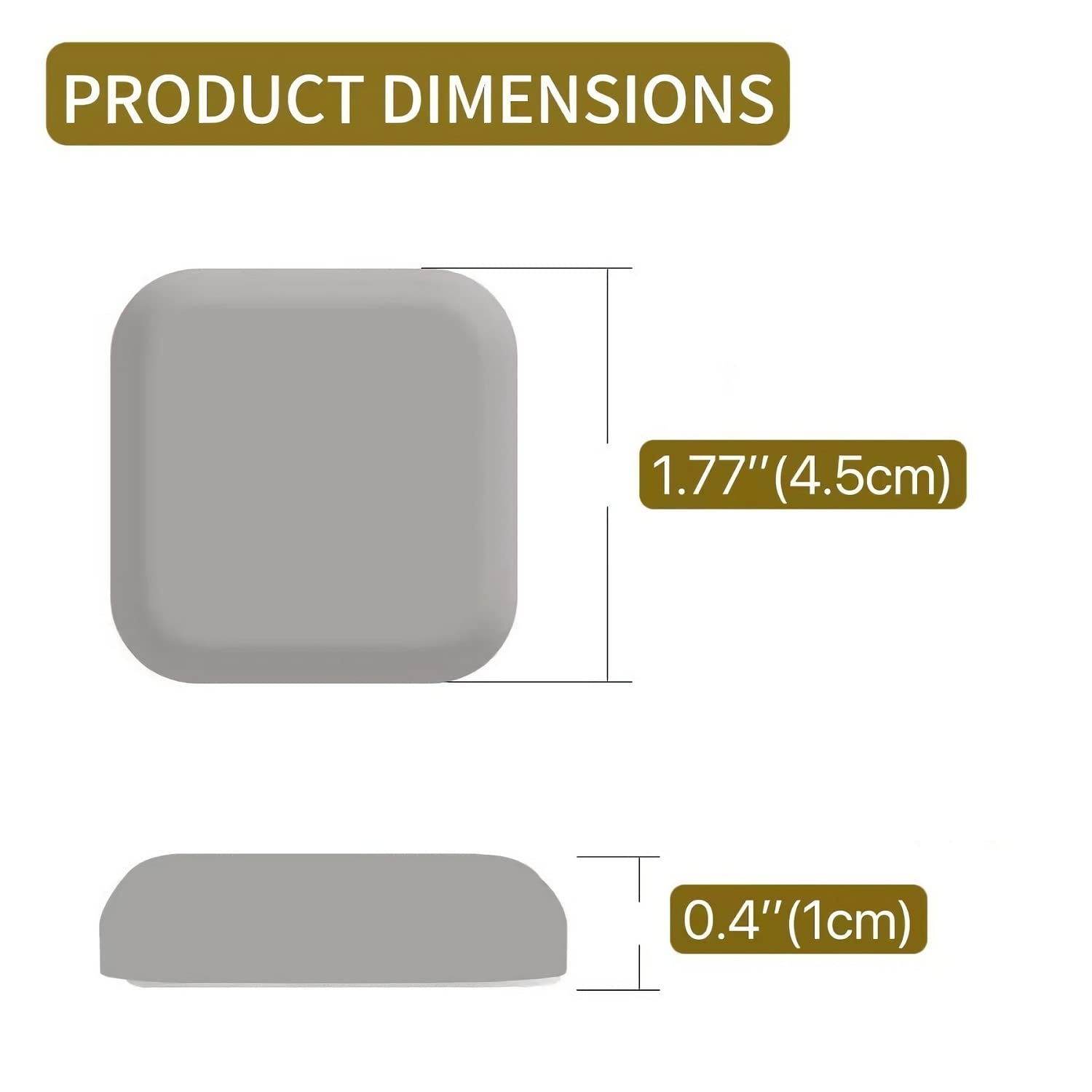 Silicone Door Stopper - Wall Protector for Home & Office (White, Gray, Black) - Prevents Wall Damage
