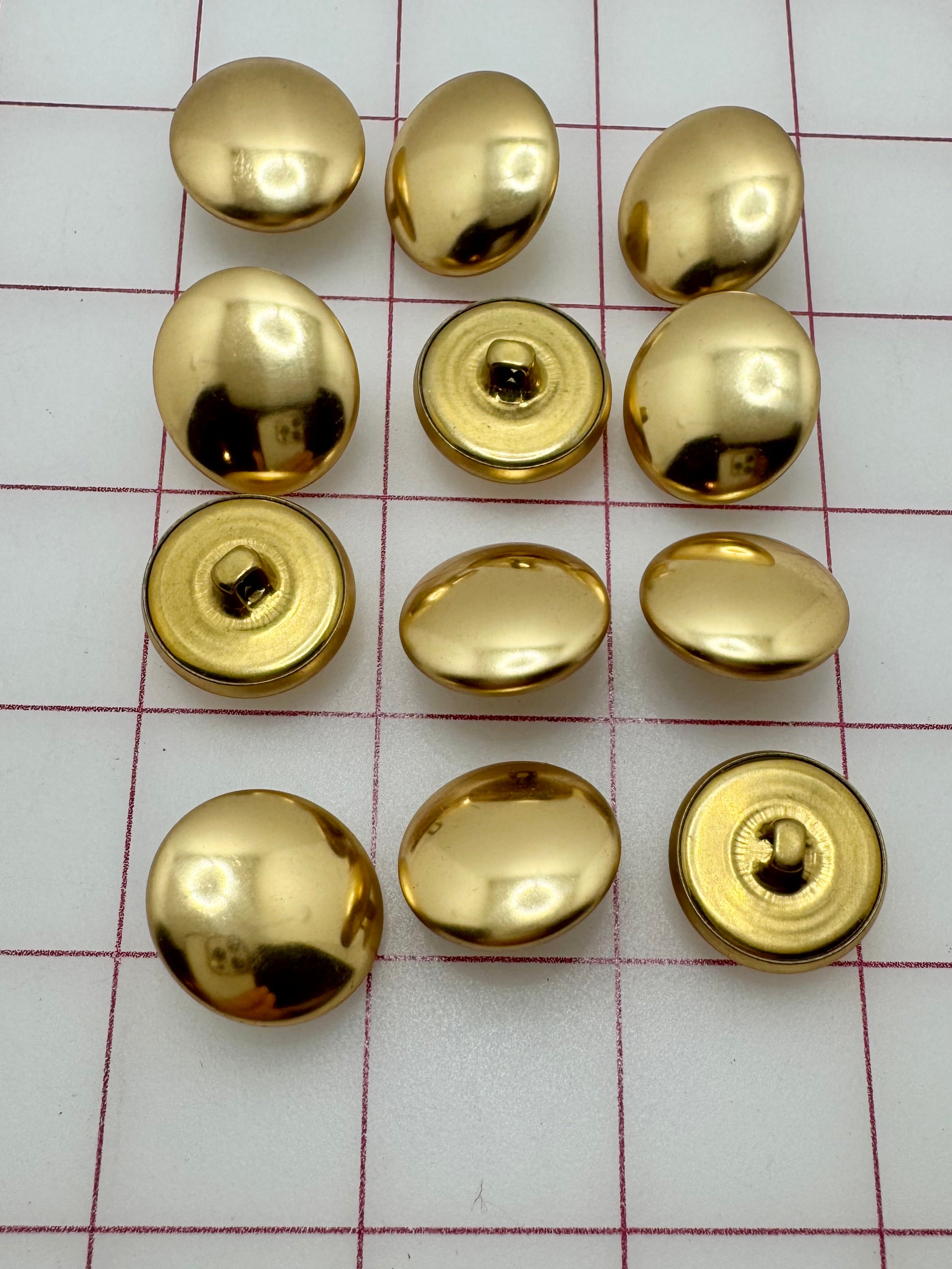 Metallic Gold Buttons for Sewing & Crafts - Premium Shiny Decorative Buttons for Clothing, DIY Projects, and Scrapbooking