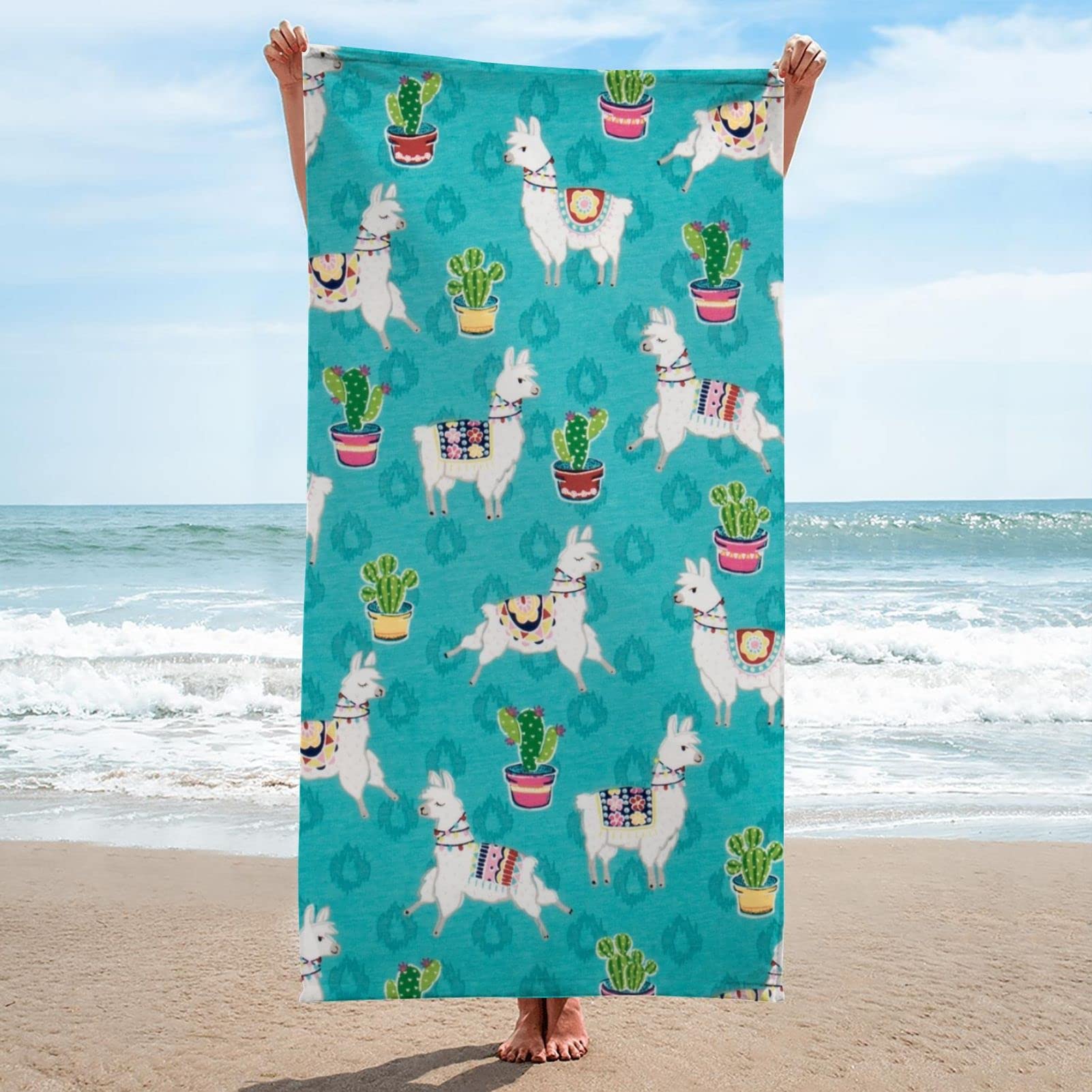 **Premium Microfiber Beach Towel - Super Lightweight, Sandproof & Quick-Dry - 33