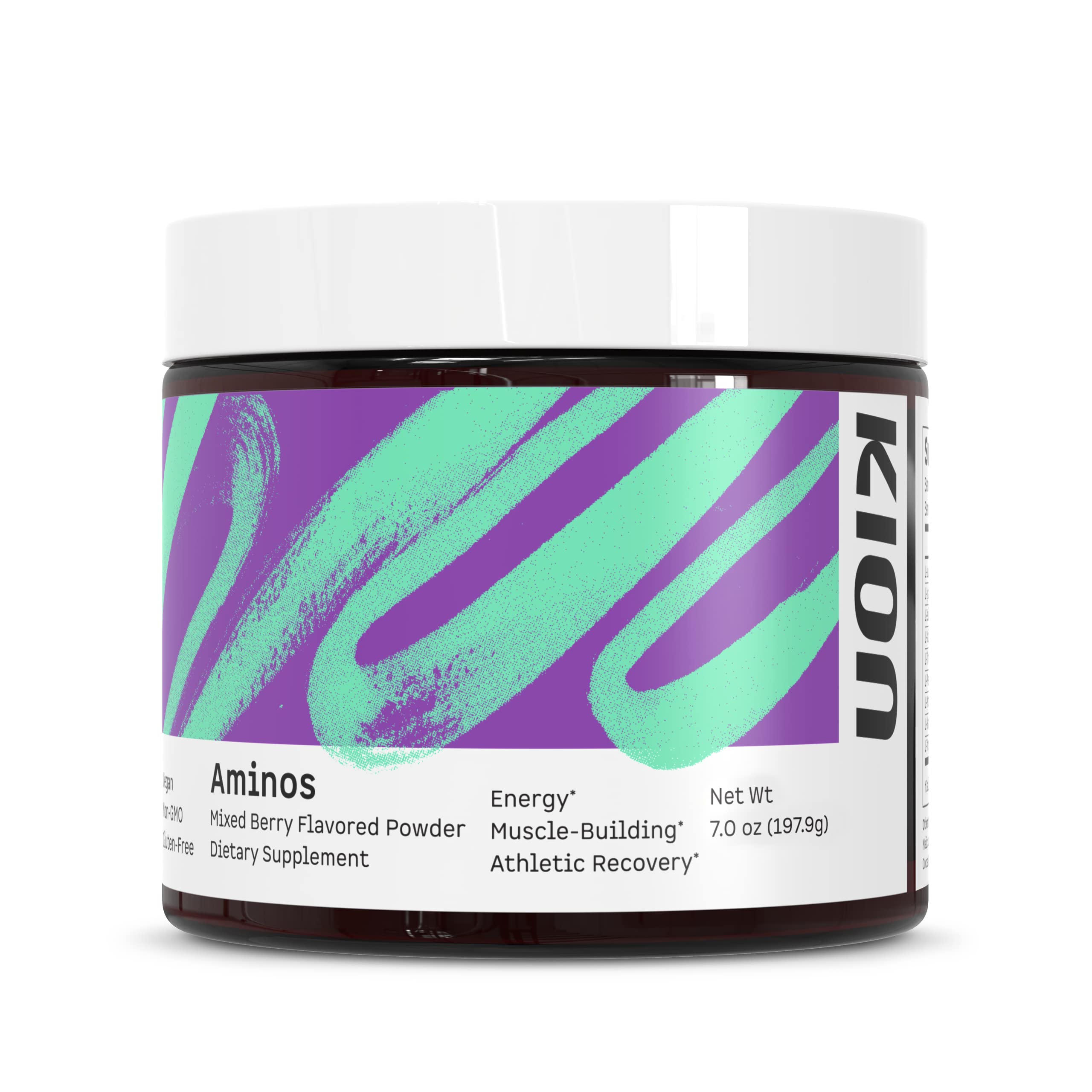Kion Aminos - Essential Amino Acids Powder for Muscle Recovery & Growth, BCAA EAA Supplement with No Caffeine - Mixed Berry Flavor (30 Servings) | Post-Workout Recovery & Daily Energy Boost for Athletes & Fitness Enthusiasts