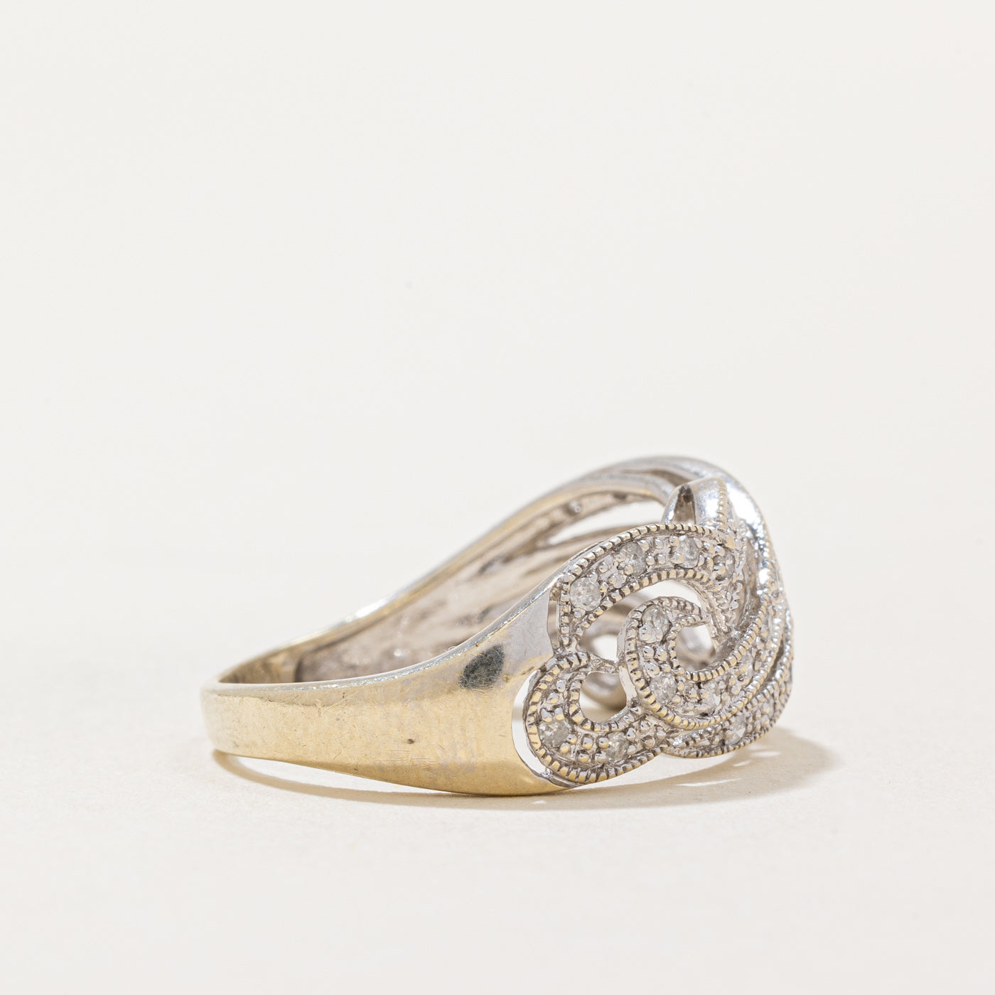 0.30ctw Diamond Cocktail Ring for Women - Size 7.25 | Elegant Cubic Zirconia Wedding & Party Jewelry | Perfect for Evening Events, Anniversaries & Special Occasions