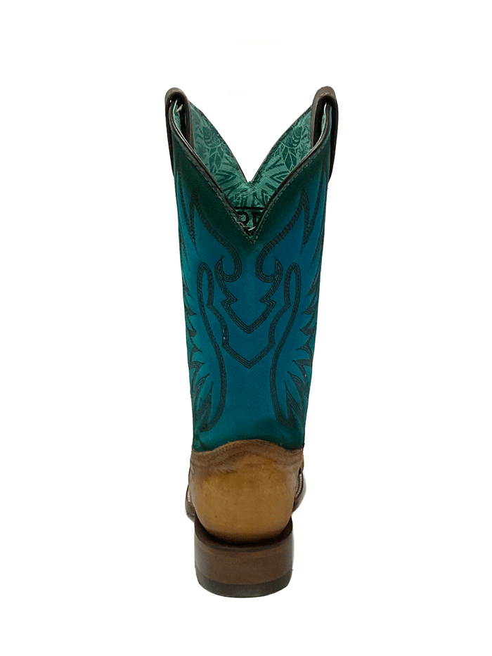 Corral Z5099 Women's Blue Tobacco Western Boots with Overlay & Embroidery Square Toe - Perfect for Country Dancing, Rodeos & Western Fashion