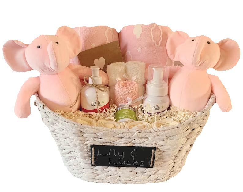 Double the Fun Twins Gift Basket - Perfect for Baby Showers, Birthdays & Celebrations | SKU: MRB1005