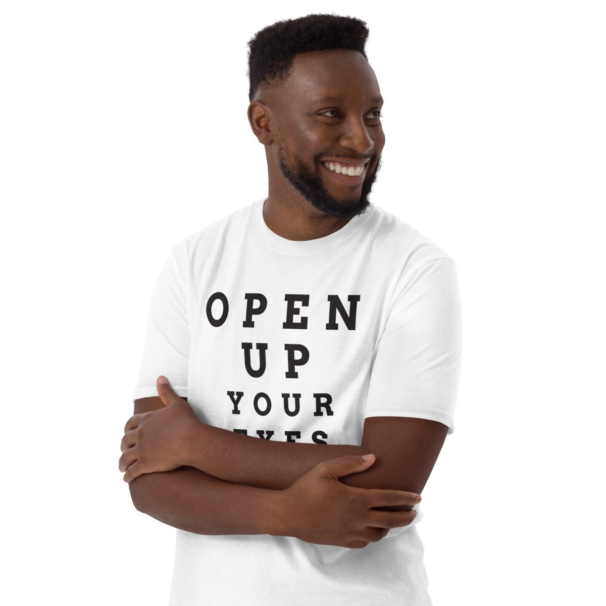 Open Up Your Eyes Essential Unisex T-Shirt - Comfortable Cotton Tee for Men & Women - Perfect for Casual Wear, Street Style & Everyday Outfits
