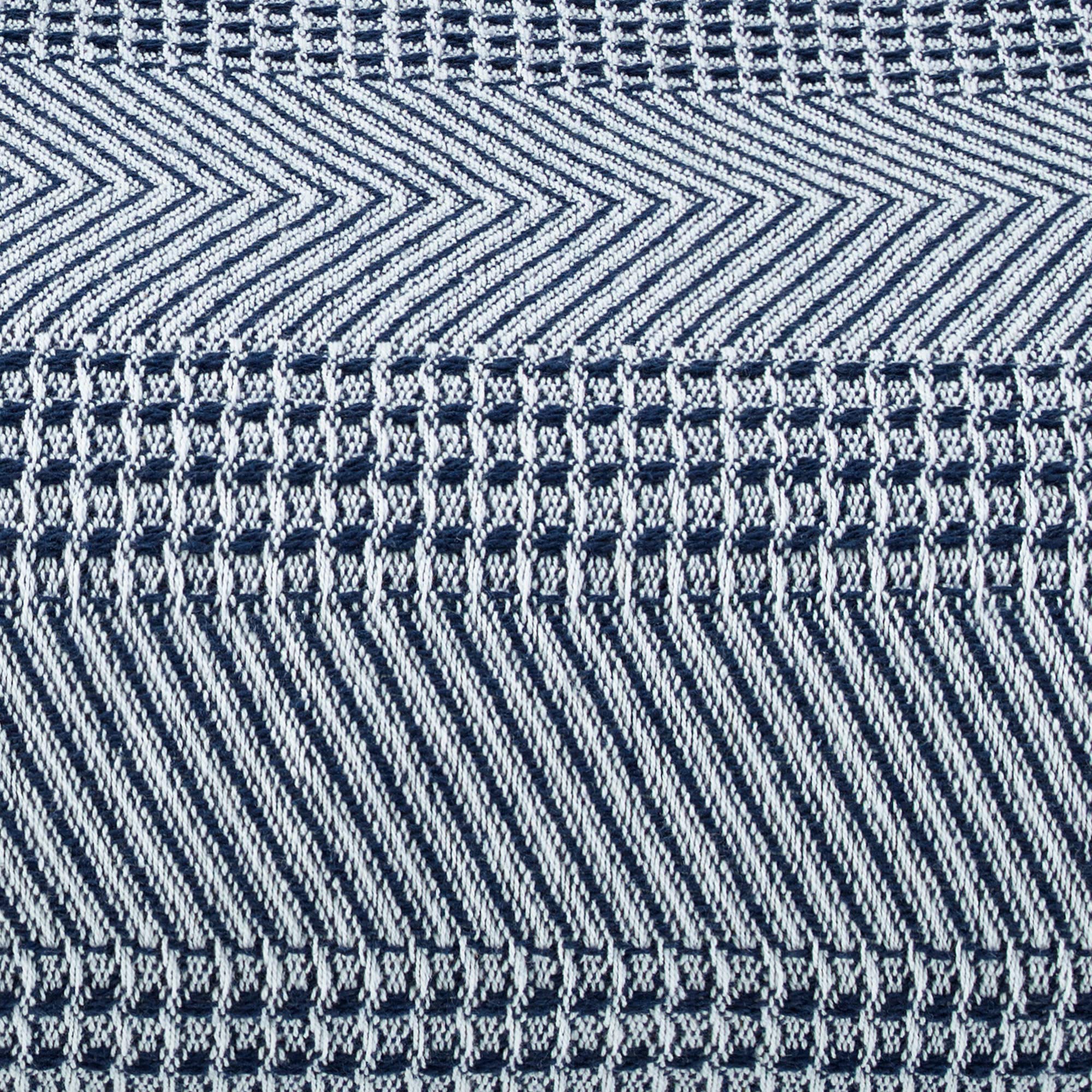 Nautica Soft Cotton Blanket - Medium Weight All-Season Bedding for Queen Size Bed, Navy Blue | Perfect for Cozy Nights, Guest Rooms & Dorm Comfort