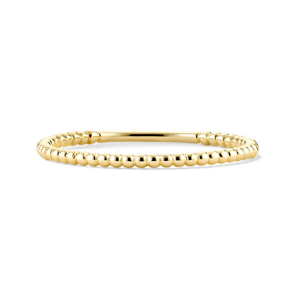 Dainty Beaded Stacker Ring for Women - Minimalist Gold & Silver Layering Rings - Perfect for Everyday Wear, Stacking, and Gift Giving