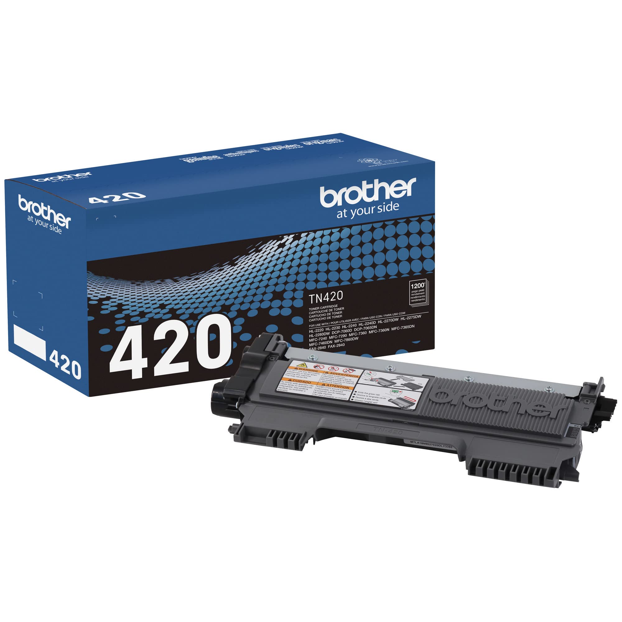Brother Genuine TN420 Black Toner Cartridge - High Yield Replacement for HL-L2300D HL-L2305W Printers | Perfect for Home Office & Small Business Printing Needs