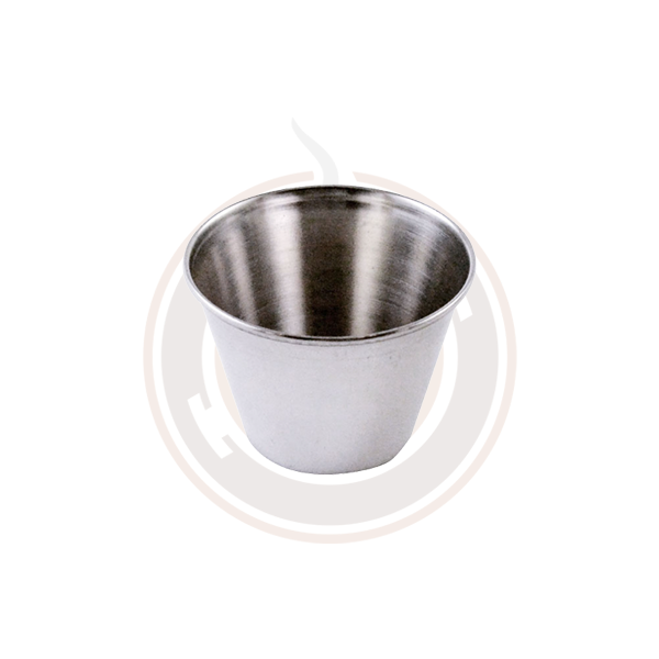 Stainless Steel Dipping Sauce Cups - Set of 12 (15 Case) - Omcan 80821 / 80822 / 80823 - Perfect for Restaurants, Catering & Home Entertaining