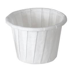 Alimed Souffle Cup Solo .75 oz. White Paper Disposable Dessert Cups - Perfect for Ice Cream, Pudding, Jello & Party Desserts